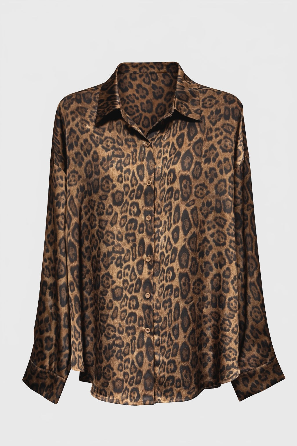 Chemise Fauve satinée oversize