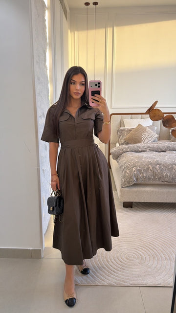 Robe chemise Chocolat